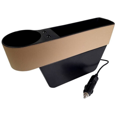 Trade Shop - Habitaciones Universales Para Sedile Auto Porta Bicchiere Organizer 2 Porte Usb - (1/4)