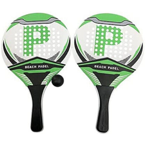 Trade Shop - Set Racchette Da Spiaggia Beach Ball Power Unisex-adulto 38x23,5x0,6 Cm 186160 - (1/2)