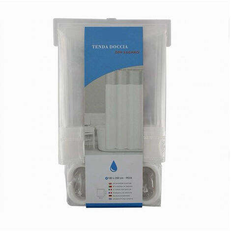 Trade Shop - Copy Of Tenda Per Doccia Vasca Da Bagno Galassia Impermeabile 180x200cm Con Anelli 79218 - (1/5)