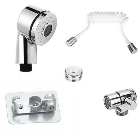 Trade Shop - Doccia Rubinetto Tubo Flessibile Deviatore 2 Vie Doccetta 2 Modalità Getto 59417 - (1/4)