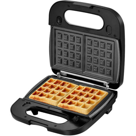 Trade Shop - Bistecchiera Elettrica Multi Grill Per Panini Waffle 500 Watt Doppia Piastra - (1/3)