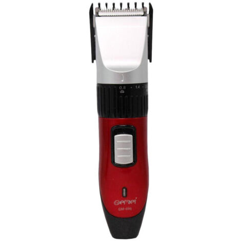 Trade Shop - Recortadora De Pelo Recargable Afeitadora De Barba Inalámbrica Cuchilla De Acero Inoxidable Gm-696 -