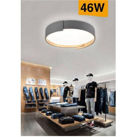 Trade Shop - Plafoniera Led Grigio 46 W Moderno Soffitto Rotonda Luce 4000k 3000k 6500k C49-g -