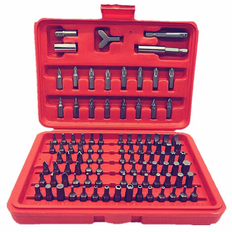 Trade Shop - Kit 100 Destornillador Inserta Un Destornillador De Batería En Un Caso - (1/5)