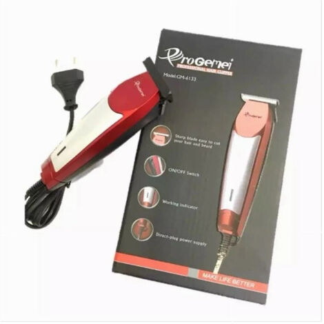Trade Shop - Tagliacapelli Barba Professionale Elettrico Gm-6133 Con Filo Indicatore Funzionamento -
