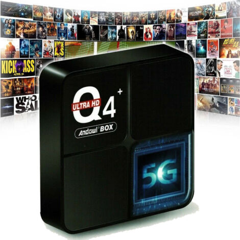 Trade Shop - Smart Tv Box 4 Gb Ram + 64 Gb Q4 Mini Mini Pc Android 10 Ultra 6k Telecomando -