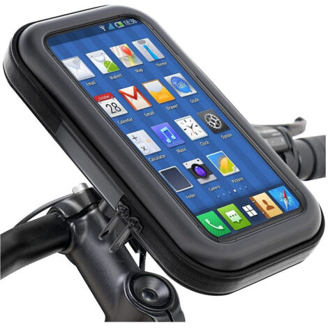 Trade Shop - Supporto Telefono Da 6,3" Per Moto Bici Borsa Mountain Bike Impermeabile Manubrio - (1/5)