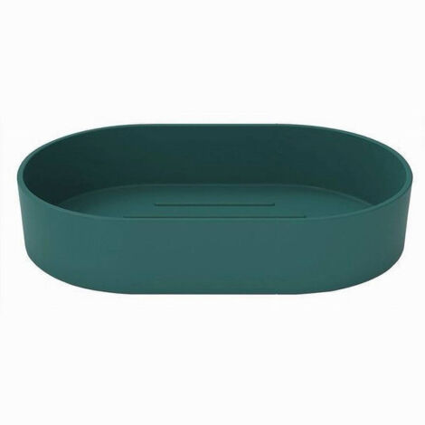 Trade Shop - Jabonera De Plástico Accesorio De Baño Verde 69980 - (1/2)
