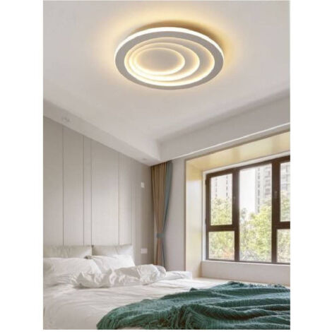 Trade Shop - Plafoniera Luce Led 70w Rotonda Cerchio Bianco Lampadario Soffitto Piatta Pn-08 -