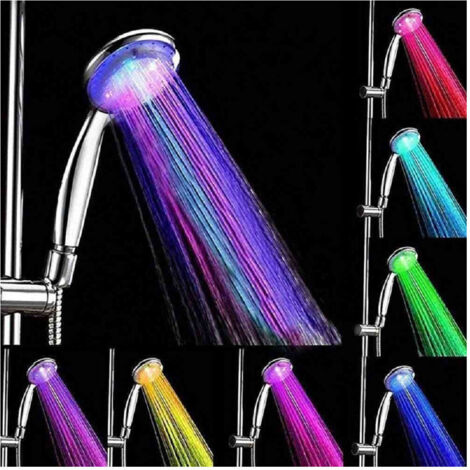 Trade Shop - Telefono De Rgb Led 25 Cm Cromoterapia Doccia Emozionale 79899 - (1/5)