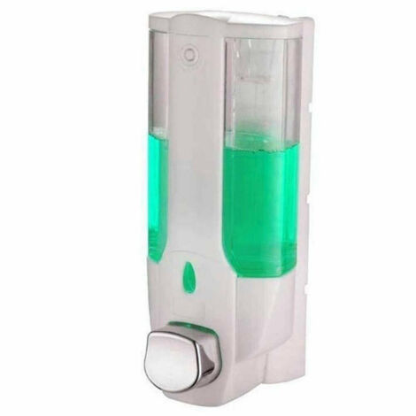 Trade Shop - Dispenser Sapone Liquido A Parete Contenitore Liquidi Casa Negozio Bagno 300 Ml - (1/2)