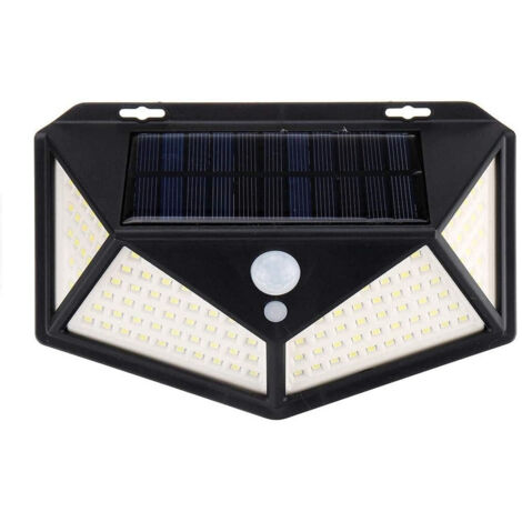 MAGIC SELECT 2X Lampada Solare Esterno Con Sensore Di Movimento - 100 LED, Pannello Integrato, Impermeabile IP66, 3 Modalità, Per Giardino, Garage, Balcone