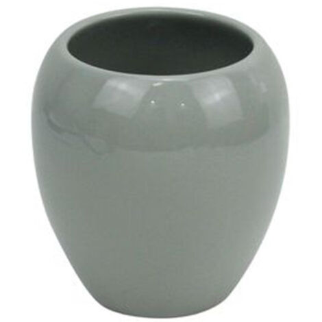 Trade Shop - Cepillo De Dientes Vaso De Cerámica Gris Moderno Accesorio De Baño 79253 - (1/2)