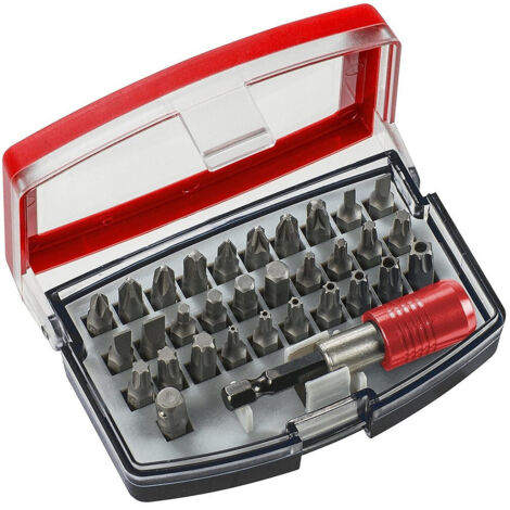 Trade Shop - 6 Insertos De Lona De Tarpo-tip Para Un Taladro Destornillador Con Casete De Plástico - (1/5)