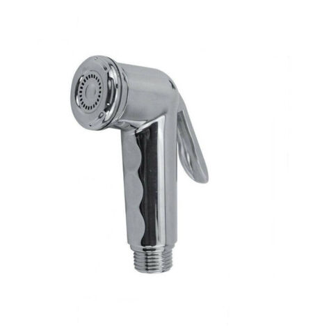 Trade Shop - Idroscopino Abs Cromato Lucido Per Pulizia Wc Bidet Igiene Intima 6x10cm 69311 - (1/2)