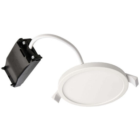 Trade Shop - Plafoniera Tonda Incasso 10cm Faretto Led 7w Moderno Pannello Luce Calda Soffitto - (1/5)