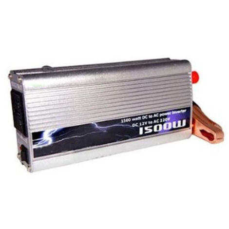 Trade Shop - Inversor 1500w Vatios 12v 220v Transformador Coche Camping Barco Camper Enchufe U -