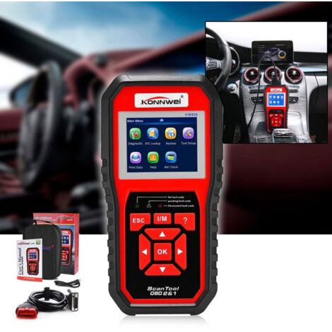 Trade Shop - Obdii / Obd2 Tester Eobd Lector Código Diagnóstico Kw850 Diagnóstico De Automóvil Odb Obd2 -