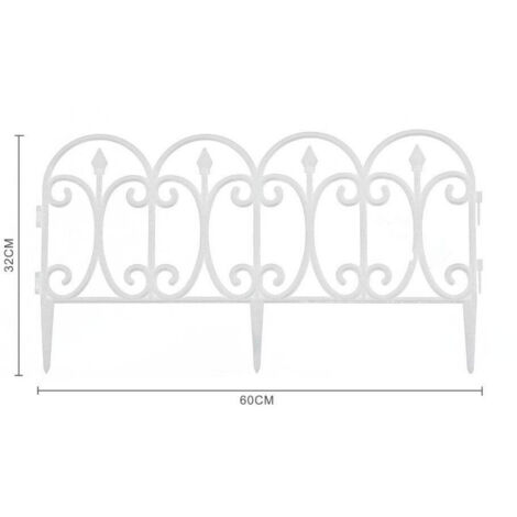 Trade Shop - Recinzione Per Giardino Steccato Bordo Per Prato In Polipropilene Dim 32x60cm - (1/2)