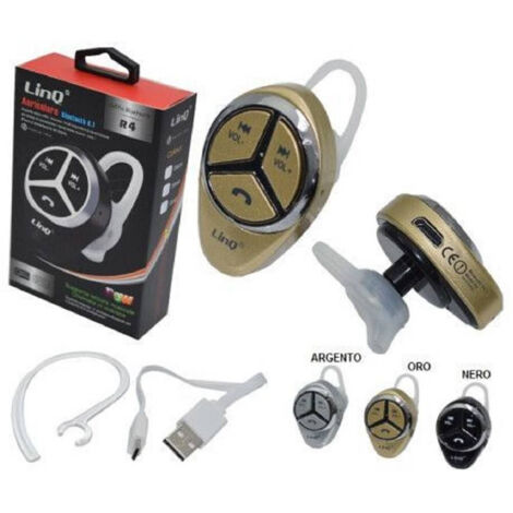 Trade Shop - Auricolare Stereo Bluetooth 4.1 Control De Vivavocia Música - (1/2)