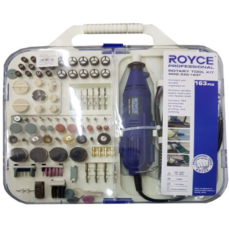 Trade Shop - Kit Mini Trapano Miniutensile Rotatio Minitrapano Dremel Con 163 Accesorios 300w - (1/3)
