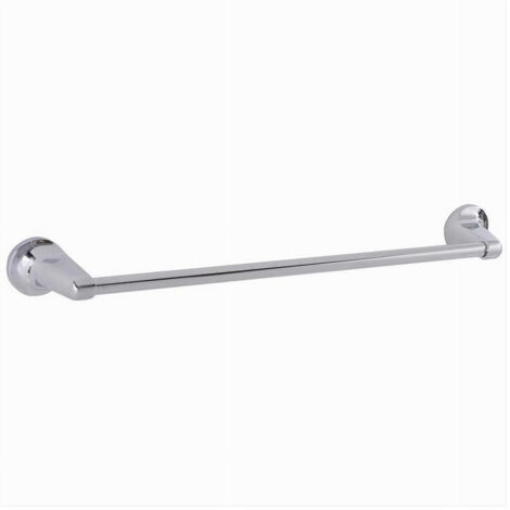 Trade Shop - Porta Asciugamani Portasciugamani Cromato 40 Cm Maniglione A Parete Bagno 79812 - (1/5)