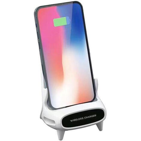 MediaRange MRMA111 Caricatore Wireless Rapido — Base Di Ricarica A Induzione Per Smartphone, Colore Nero