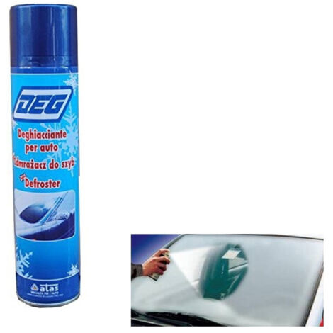 Trade Shop - Bomboletta Spray Sciogli Ghiaccio Neve 300ml Vetri Parabrezza Auto Barca Casa -