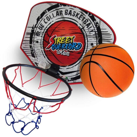 Trade Shop - Mini Tabellone Canestro 18cm + Palla Basket Con Rete Pallacanestro Bambini Giocattolo -