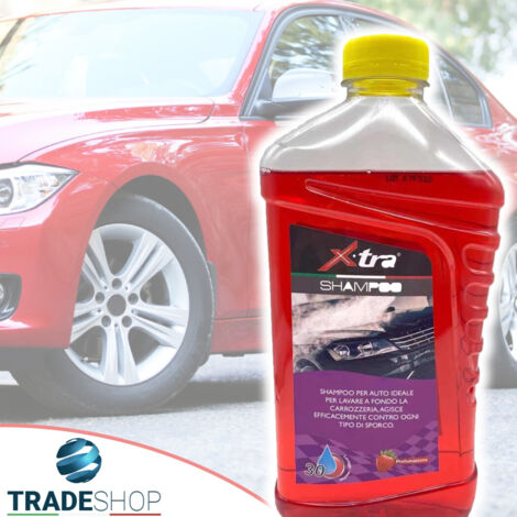 Trade Shop - Shampo Per Auto Da 1 Lt Profumato Efficace Contro Ogni Tipo Di Sporco Lavaggio - (1/2)