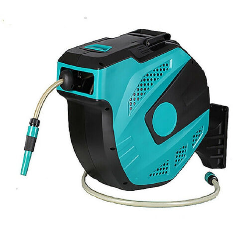 Trade Shop - Avvolgitubo Acqua Con Avvolgitore Avvolgi Tubo Automatico 15 Mt 15 Metri - (1/2)