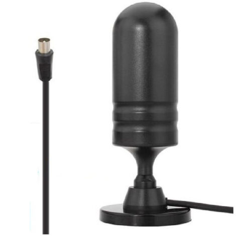 Trade Shop - Antena De Tv Dvb-t Interior Exterior Amplificado 36 Dbi Por Auto Camper -