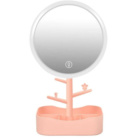 Trade Shop - Special For Trucco Makeup Of Tavolo With Ricaricabile Led Light + Portagioielli -