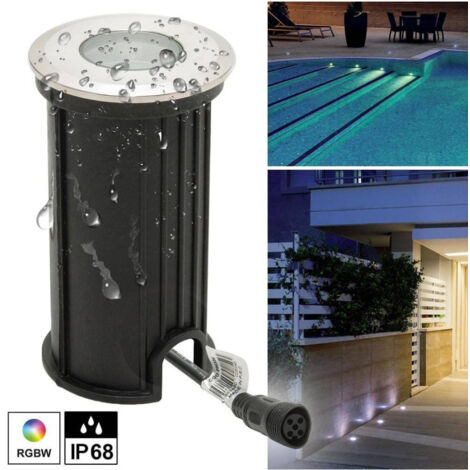 Trade Shop - Mini Foco Led Rgbw 24v Empotrable 40 Mm Empotrable 3w Rgb 4000k Dmx - (1/5)