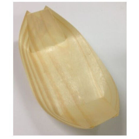 Trade Shop - 5 Pz Eco Coppette Barchette Grandi Finger Food Legno Di Pino - Ciotole Buffet - (1/3)
