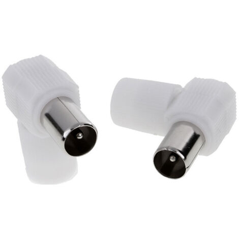 Cavo Coassiale Antenna Satellitare Maplin - Connettore F Maschio A RF Maschio, 5 Metri, Bianco, Per TV Digitale