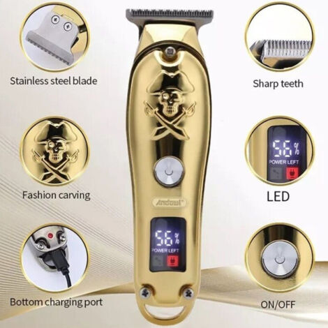 Trade Shop - Taglia Capelli Profesional Electrical Rasoio Regola Barba 3 Pettini Usb Q-tf53 - (1/5)