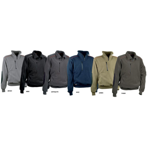 Trade Shop - Felpa Fast Cofra Abbigliamento Da Lavoro In Pile Anti Freddo Maglione Giacca -      Marina