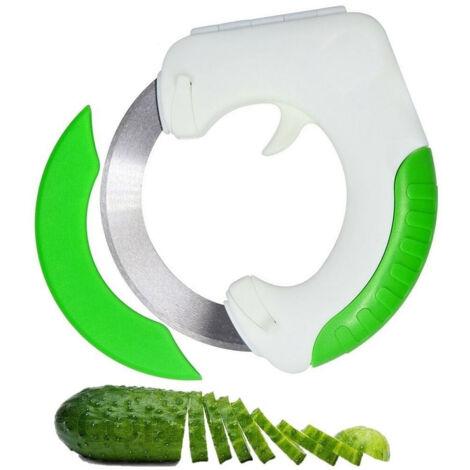 Trade Shop - Rotante Coltello En Acciaio Inox Para Pizza Verdure Carne 15200 - (1/4)