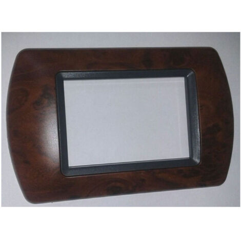 Trade Shop - Abs Placchette Compatibili For Living International Serie De Placca - Root Of Walnut