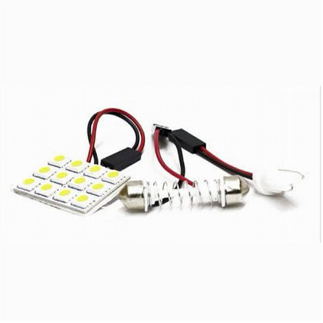 Trade Shop - Chip Led T10 2 Watt 12v 12 Led 6000k Auto Luce Ultra Luminose Maxtech L-m02 - (1/2)