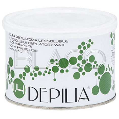 Trade Shop - Barattolo Cera Depilatoria Liposolubile Aloe Vera 1.4 400 Ml Fornello Ceretta -