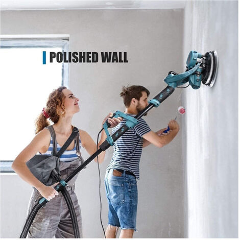 Trade Shop - Lijadora De Pared Telescópica Giraffe De 1100 W Con Led 800-2300 Rpm 5 Velocidades - (1/3)