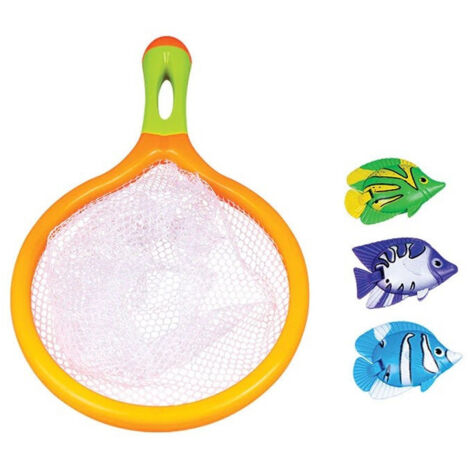 Trade Shop - Gioco Bambini Vasca Da Bagno Piscina Retino Pesca Pesci Con 6 Pesciolini 6563031 - (1/3)