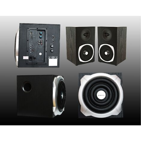 Trade Shop - Altavoces Subwoofer 2.1 Bluetooth Altavoces De Audio Amplificados Maxtech Ca-ss005 -