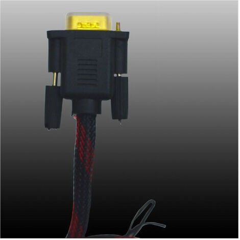 Trade Shop - 3,0 Metros M/m 15 Pin 24 K Cable Maxtech Vga-vga Lienzo Tv Pc Monitor Vga-rt3m - (1/2)