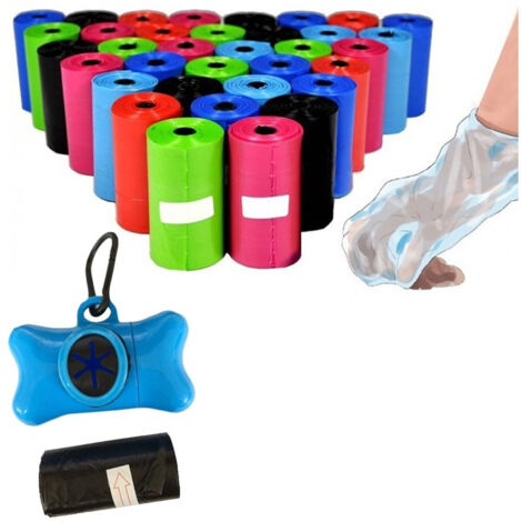 Sacchetti Anti Strappo Sacchetti Per Escrementi Cani Extra Resistenti - Con Cordoncino, 20x18 Pollici (4 Pacchi/60 Pezzi), Anti-strappo Per Lettiere Gatti