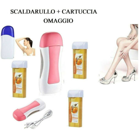 Trade Shop - Scaldarullo Scaldacera 40 Watt Manipolo Per Cera + Cartuccia In Omaggio -