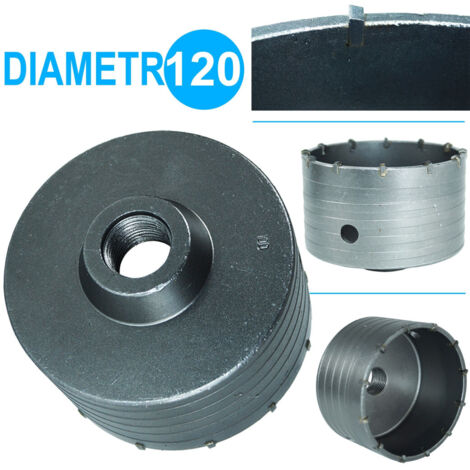Trade Shop - Tazza Carotatrice 120 Mm For Muro Frese Pietra Calcestruzzo Cemento - (1/5)