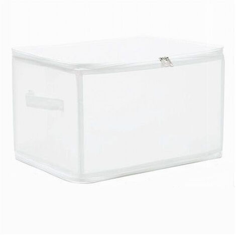 Trade Shop - Box Scatola Salvaspazio Portatutto Contenitore Organizer Armadi 40x30x25cm 59974 -